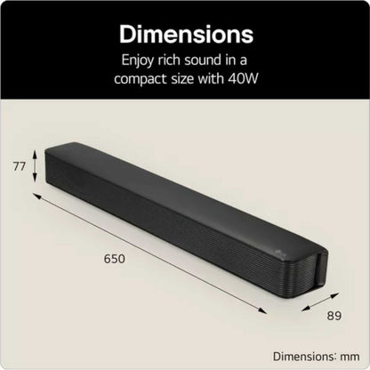 LG SQM1 2.0 Compact Sound Bar