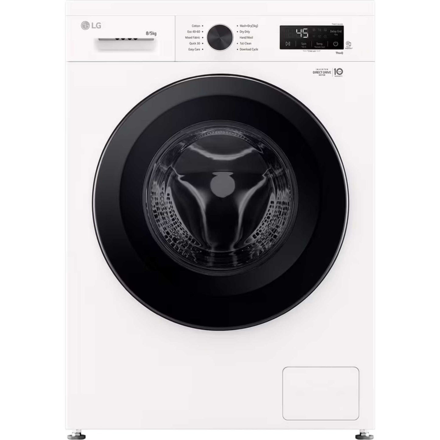 LG Series 2 Direct Drive 8kg Wash 5kg Dry 1400rpm Washer Dryer - W4X1085NWK