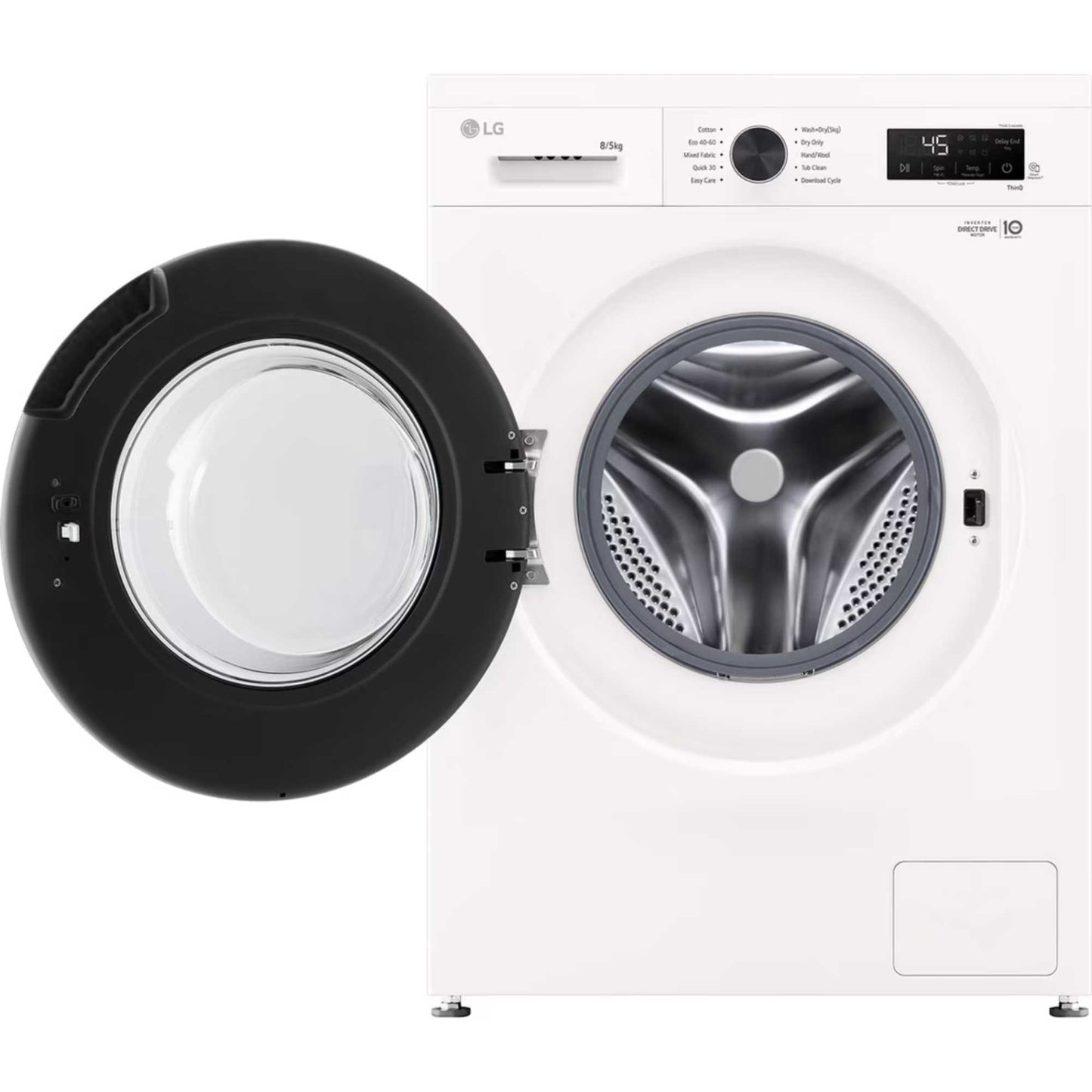 LG Series 2 Direct Drive 8kg Wash 5kg Dry 1400rpm Washer Dryer - W4X1085NWK