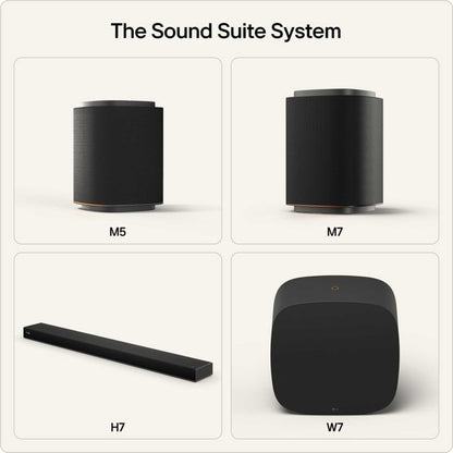 LG Sound Suite W7 Wireless Sub Woofer Dolby Atmos FlexConnect - Black