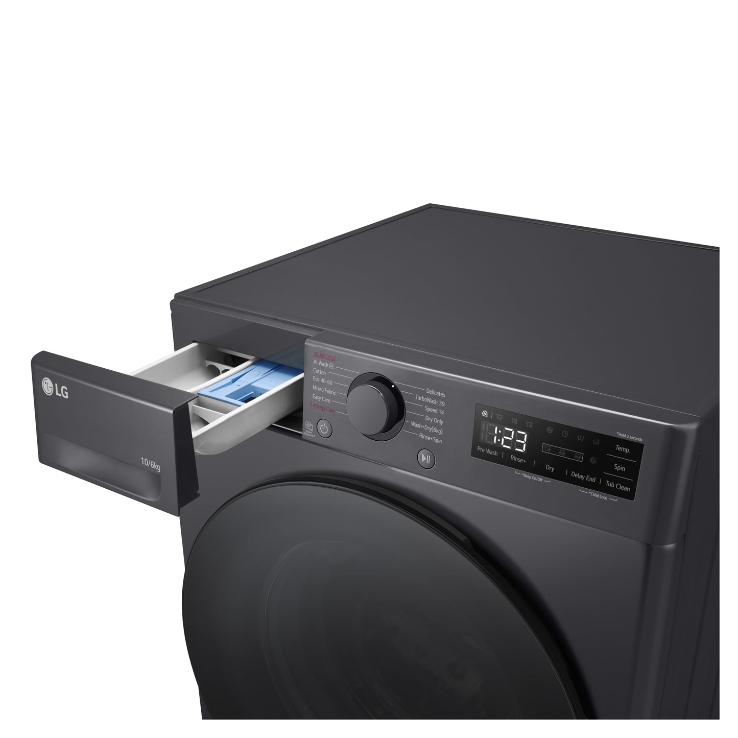 LG Series 4 Pro AI Direct Drive 10kg Wash 6kg Dry 1400rpm Washer Dryer - FWY706GBTN1
