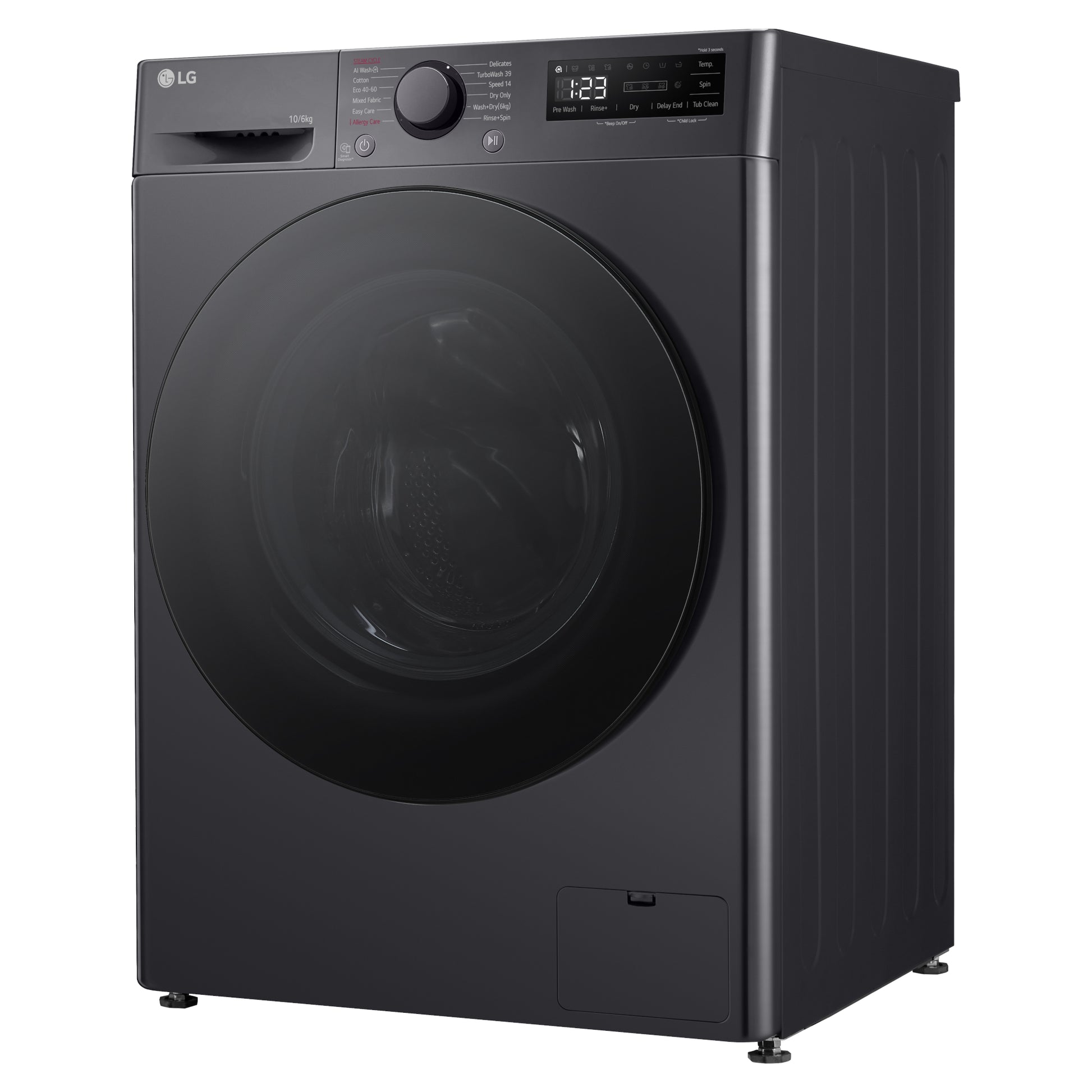 LG Series 4 Pro AI Direct Drive 10kg Wash 6kg Dry 1400rpm Washer Dryer - FWY706GBTN1
