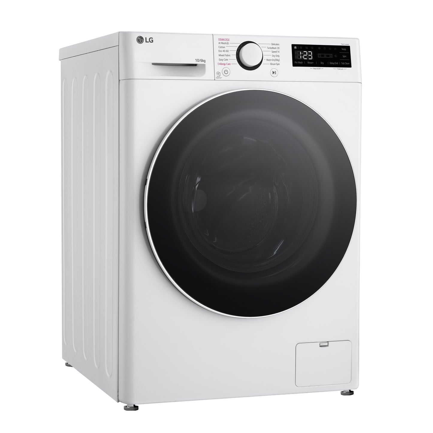 LG Series 4 Pro AI Direct Drive 10kg Wash 6kg Dry 1400rpm Washer Dryer - FWY706WWTN1