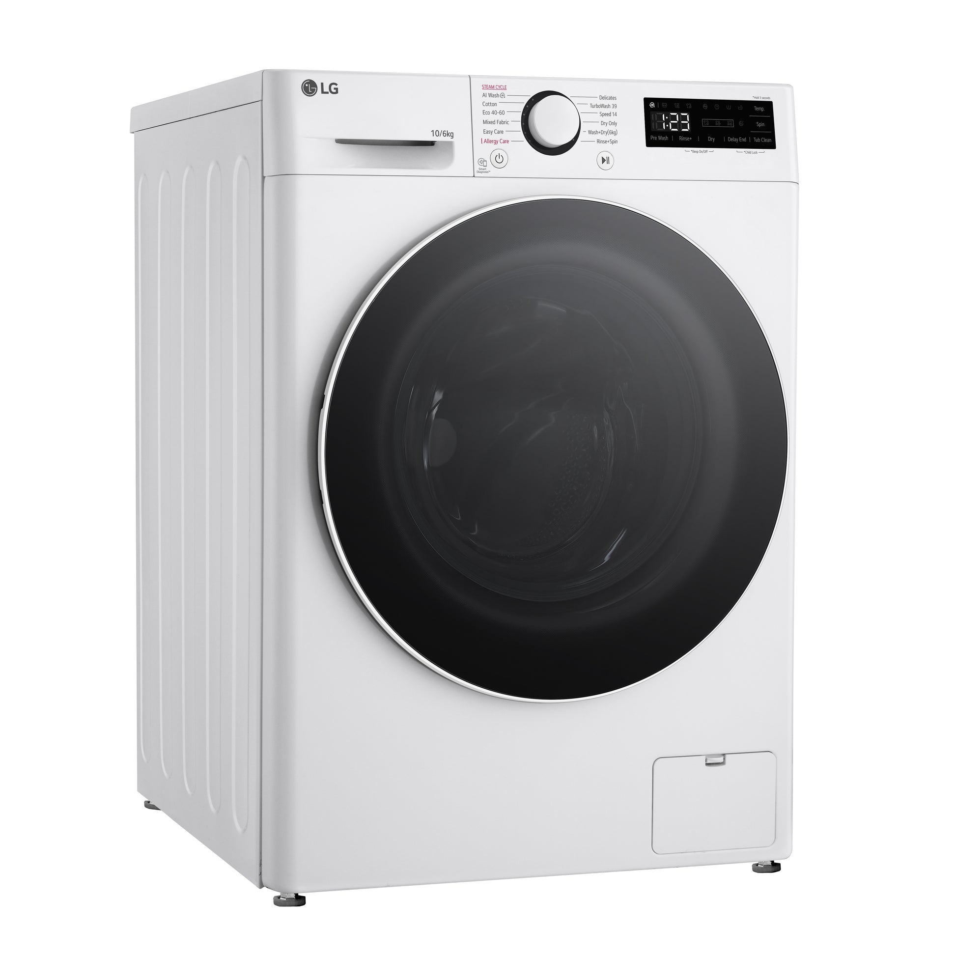 LG Series 4 Pro AI Direct Drive 10kg Wash 6kg Dry 1400rpm Washer Dryer - FWY706WWTN1