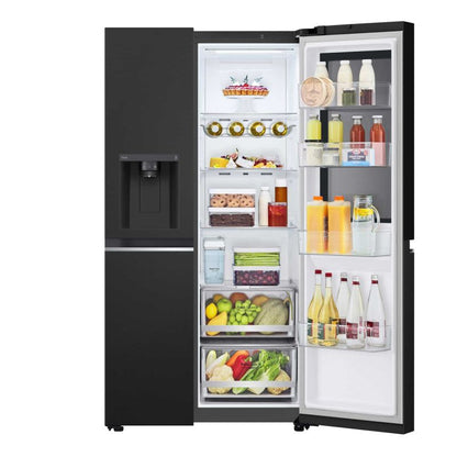 LG InstaView ThinQ GSGV81EPLD WiFi Connected American Fridge Freezer - Black