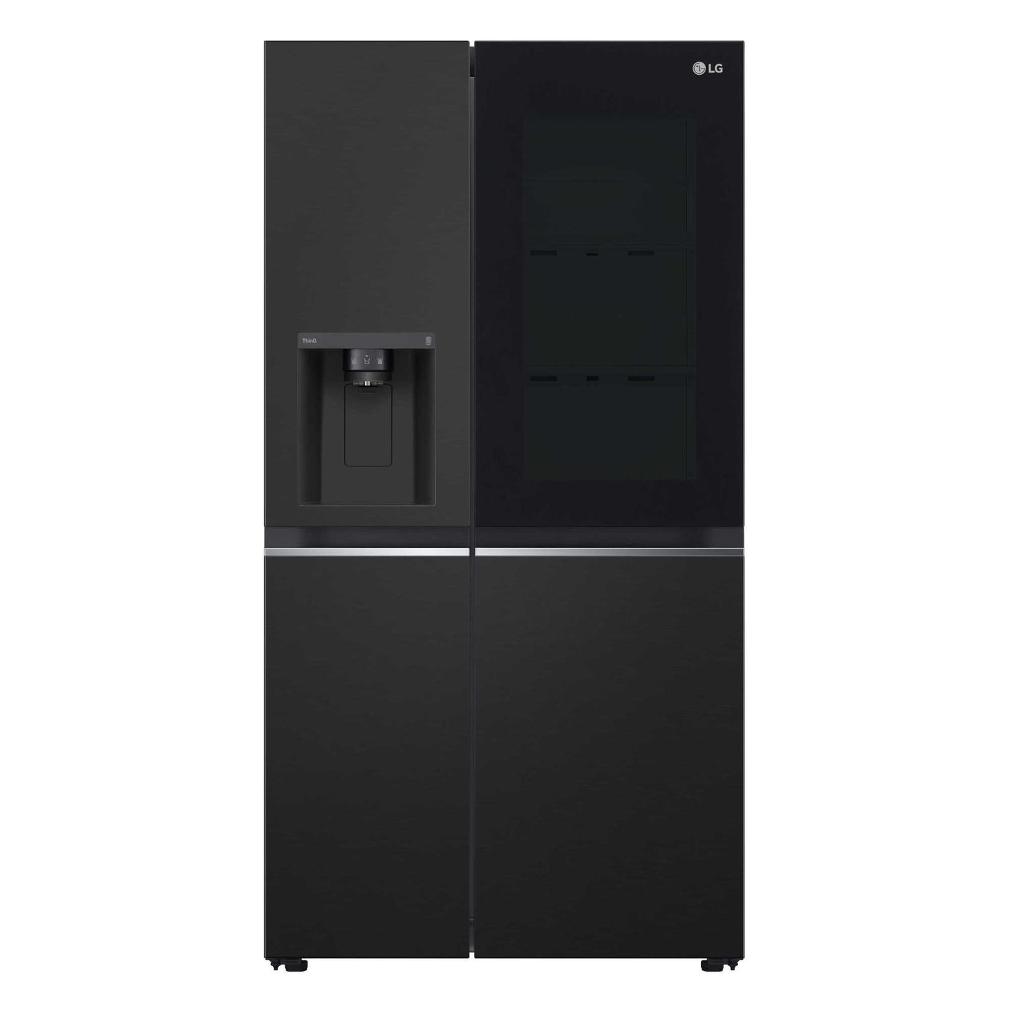 LG InstaView ThinQ GSGV81EPLD WiFi Connected American Fridge Freezer - Black