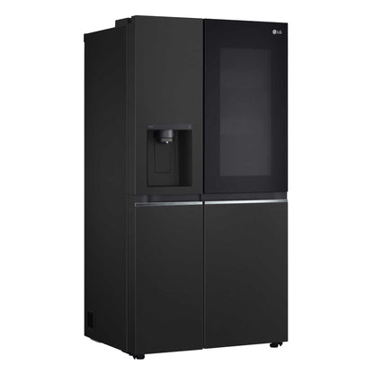 LG InstaView ThinQ GSGV81EPLD WiFi Connected American Fridge Freezer - Black