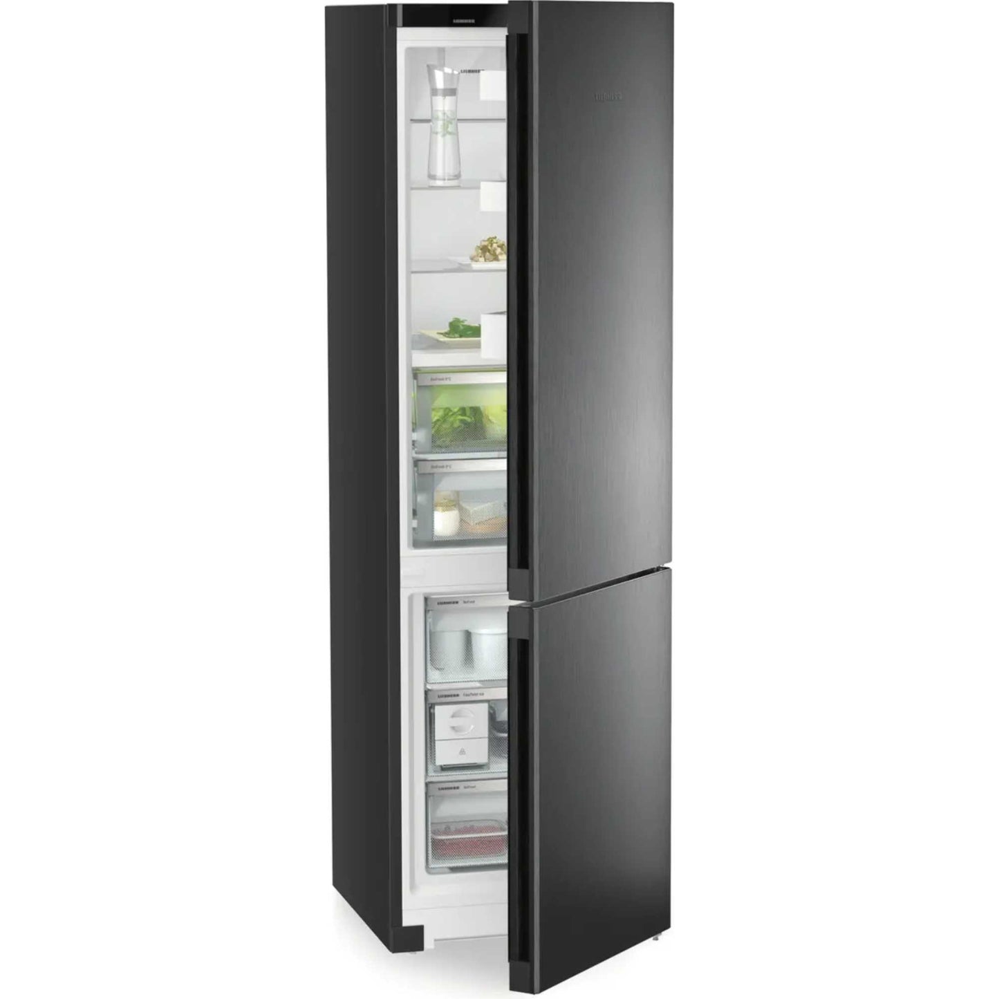 Liebherr plus BioFresh Fridge Freezer 70/30 NoFrost - Black Steel - CBNbda 572i