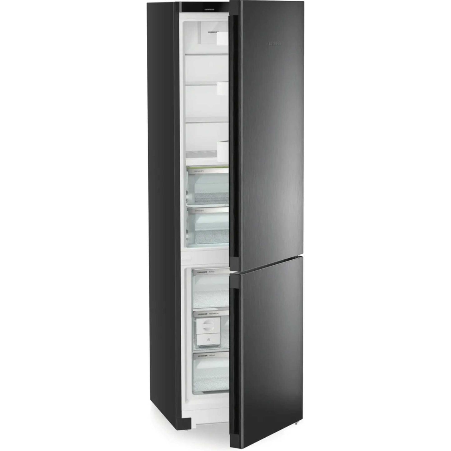 Liebherr plus BioFresh Fridge Freezer 70/30 NoFrost - Black Steel - CBNbda 572i