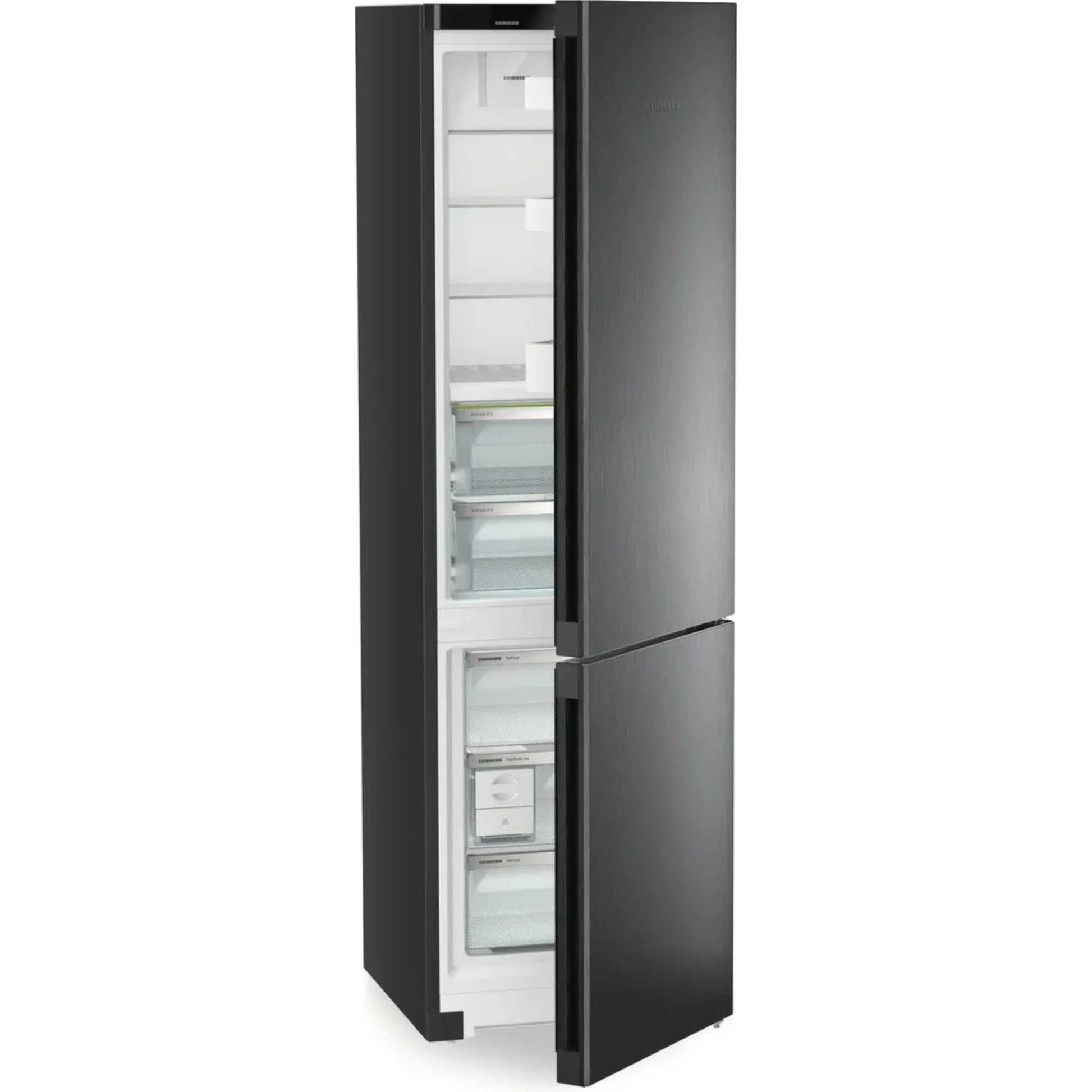 Liebherr plus BioFresh Fridge Freezer 70/30 NoFrost - Black Steel - CBNbda 572i
