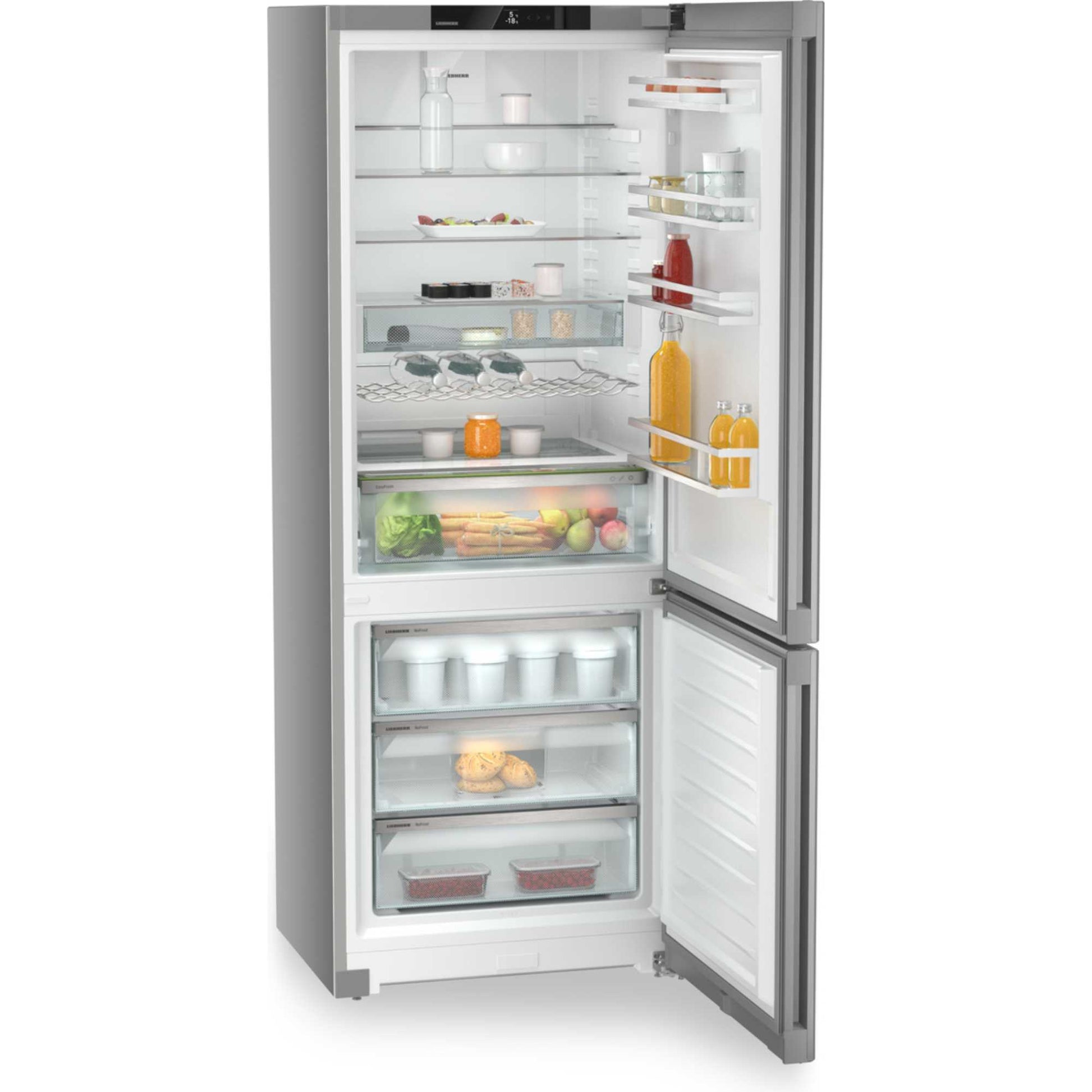 Liebherr plus Fridge Freezer 70/30 NoFrost - SteelFinish - CNsfa 7723