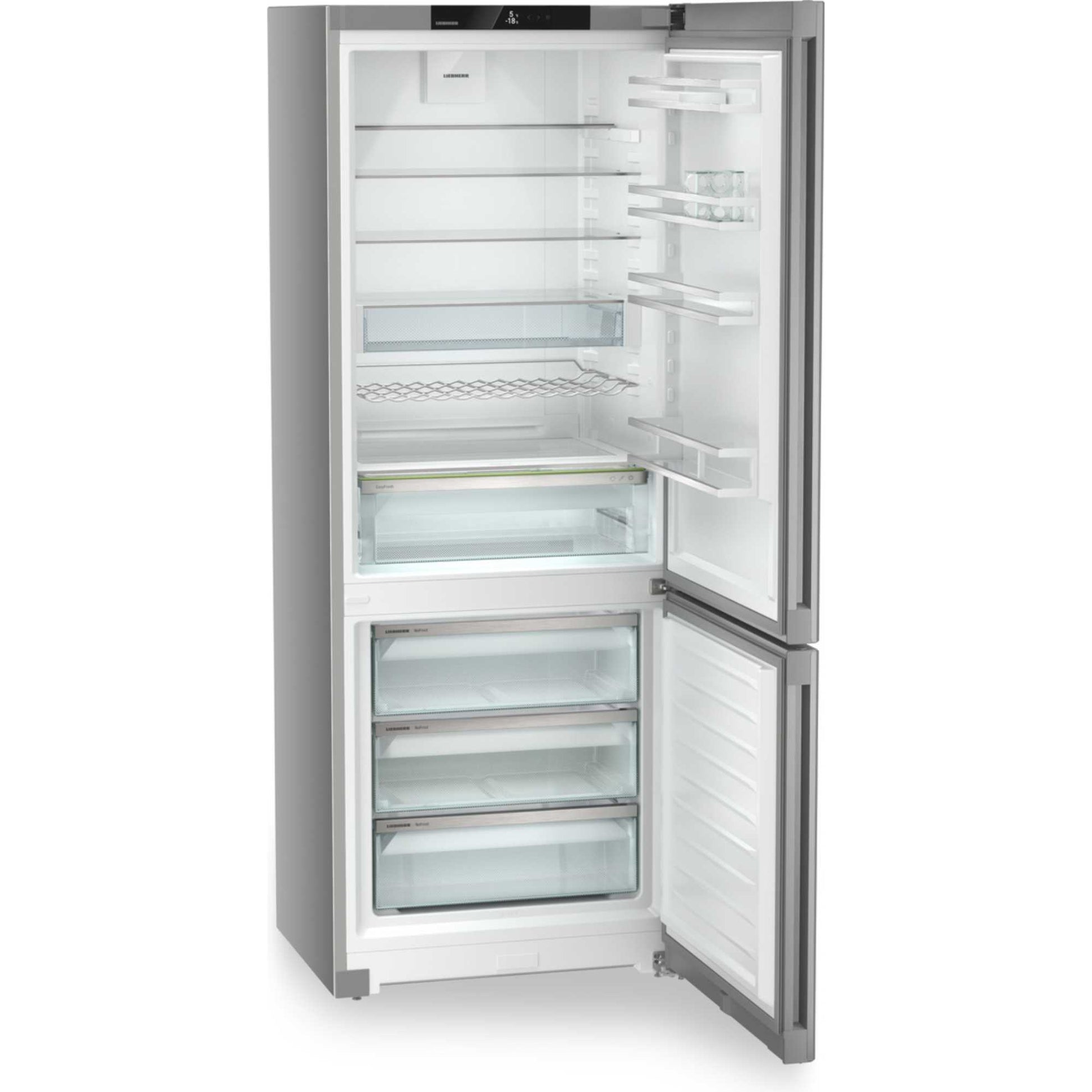 Liebherr plus Fridge Freezer 70/30 NoFrost - SteelFinish - CNsfa 7723