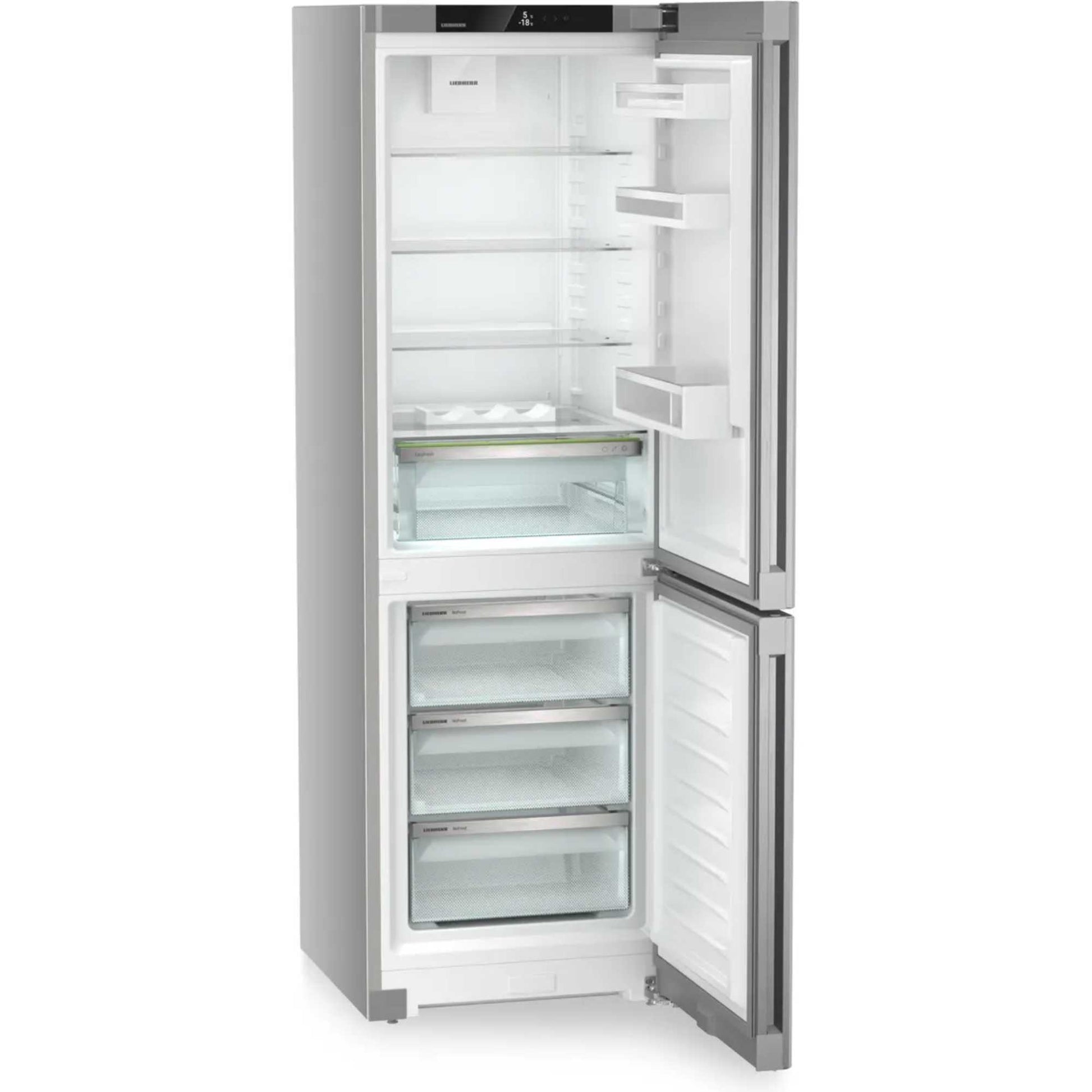 Liebherr pure Fridge Freezer 60/40 NoFrost - SteelFinish - CNsfd 5203