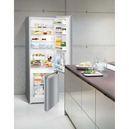 Liebherr Fridge Freezer 70/30 SmartFrost - Silver - CUele 2831