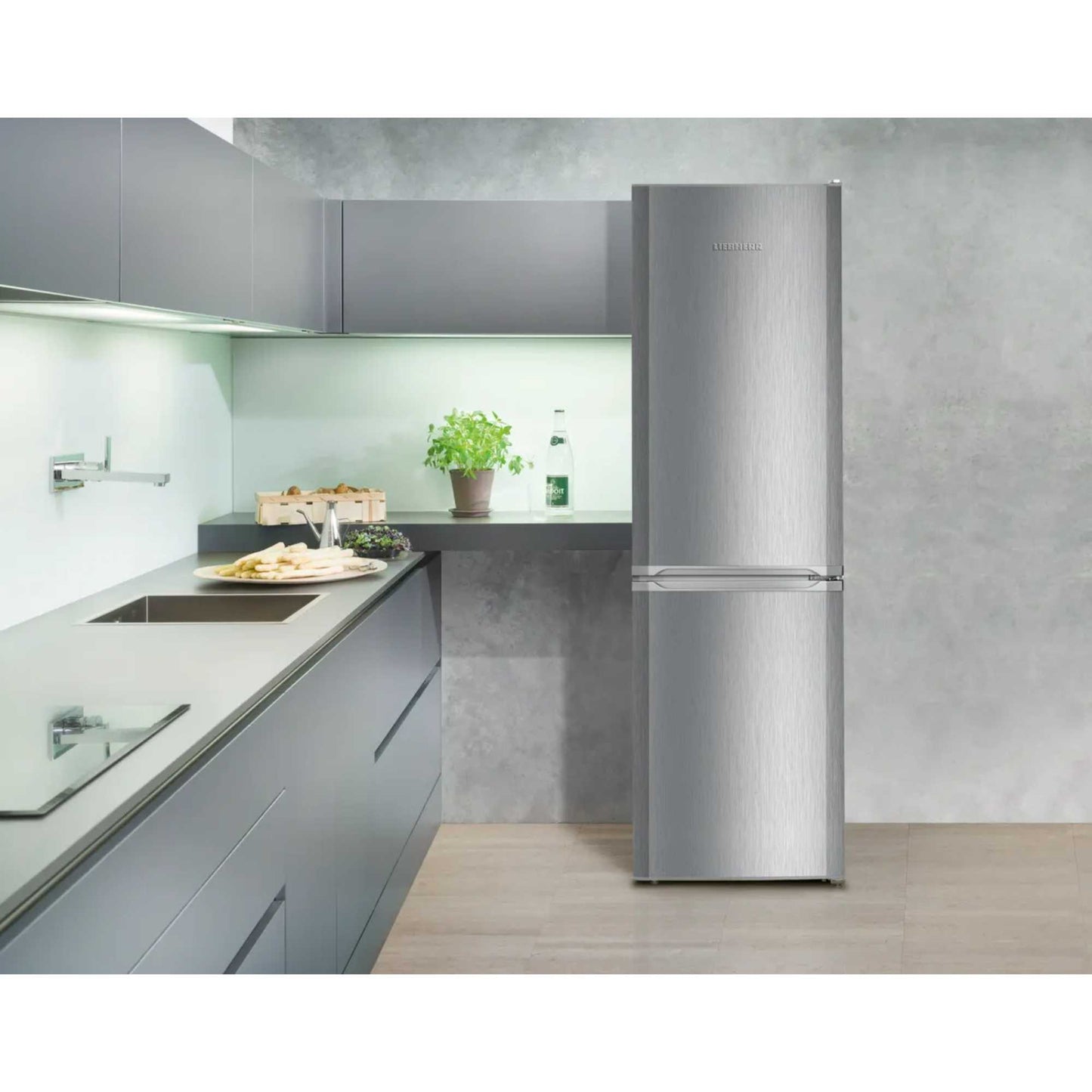 Liebherr Fridge Freezer 60/40 SmartFrost - Silver - CUele 3331
