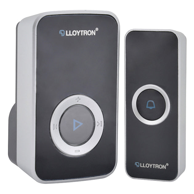 MIP3 200M PLUG IN WIRELESS DOORBELL KIT BLACK