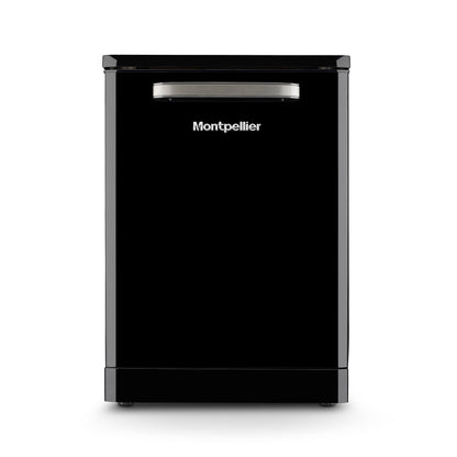 Montpellier MAB1353DK 60cm Retro Dishwasher in Black