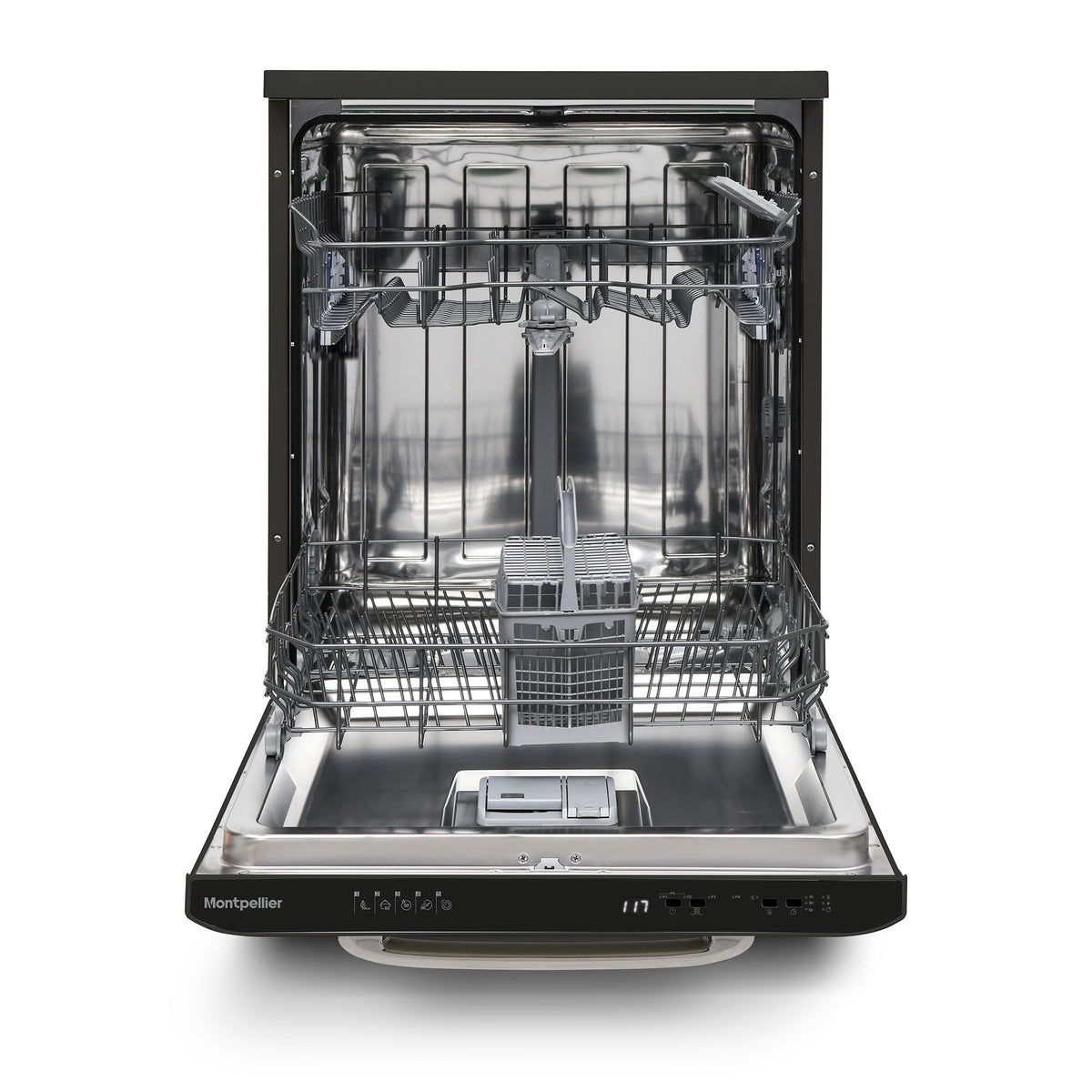 Montpellier MAB1353DK 60cm Retro Dishwasher in Black