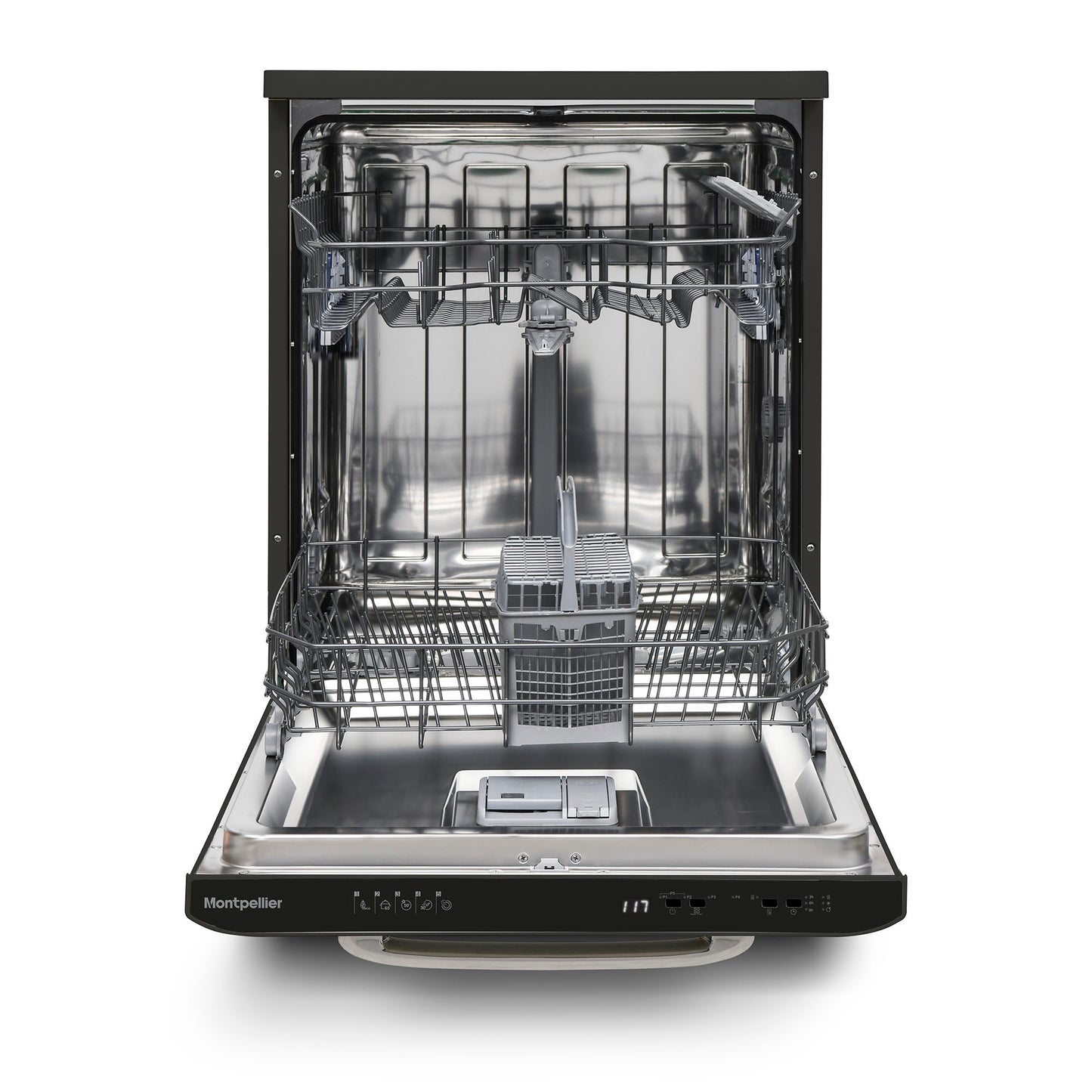 Montpellier MAB1353DK 60cm Retro Dishwasher in Black