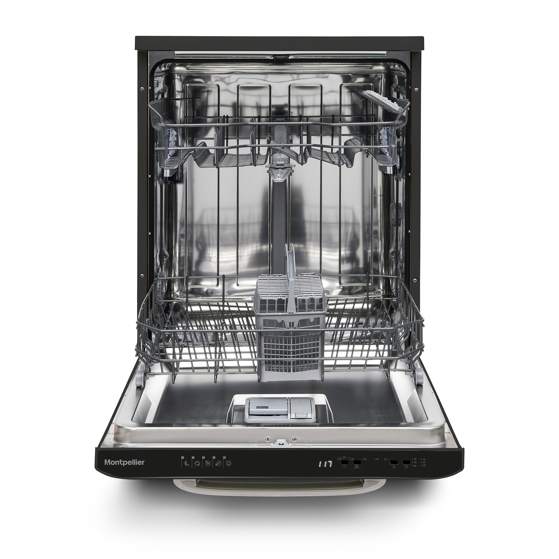 Montpellier MAB1353DK 60cm Retro Dishwasher in Black