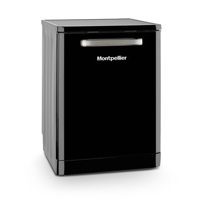Montpellier MAB1353DK 60cm Retro Dishwasher in Black