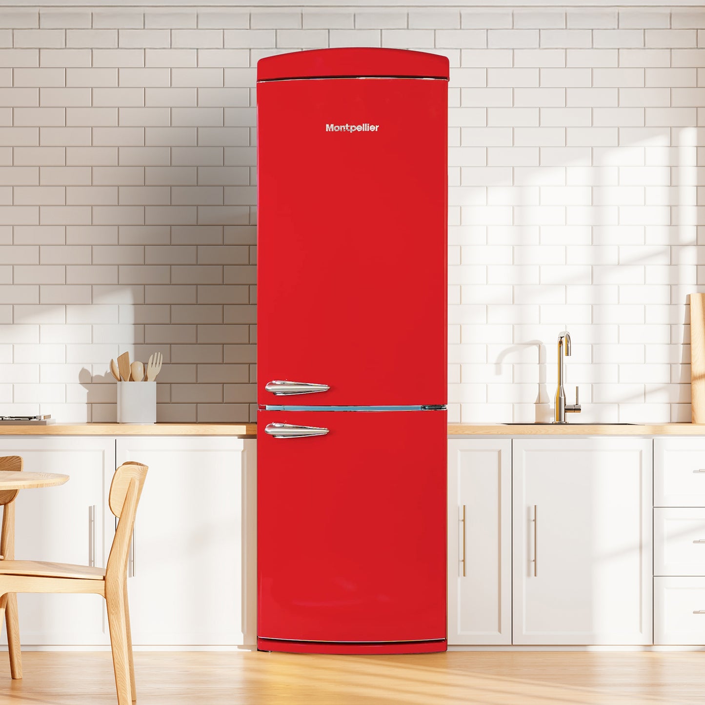 Montpellier MAB190R Retro No Frost Fridge Freezer