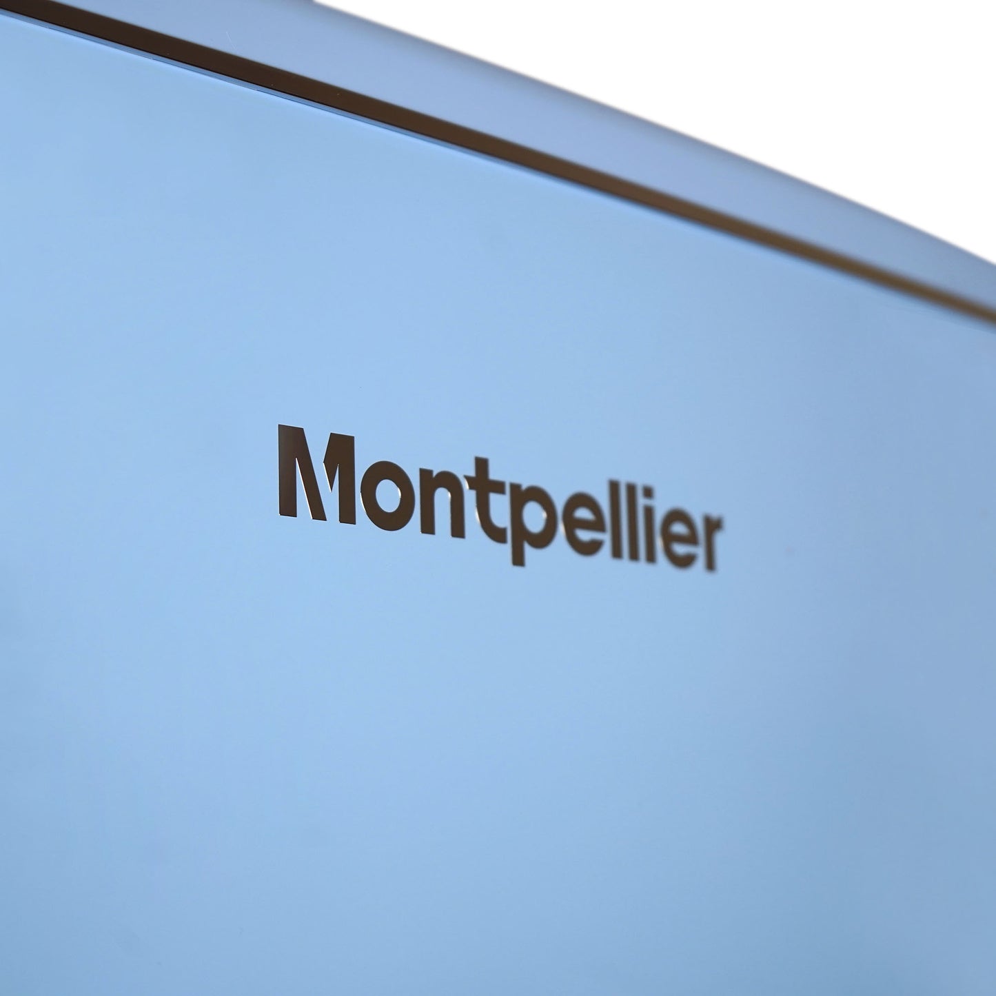 Montpellier MAB2035EPB Undercounter Retro Fridge Freezer in Pastel Blue