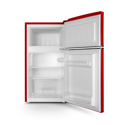 Montpellier MAB2035ER Undercounter Retro Fridge Freezer in Red