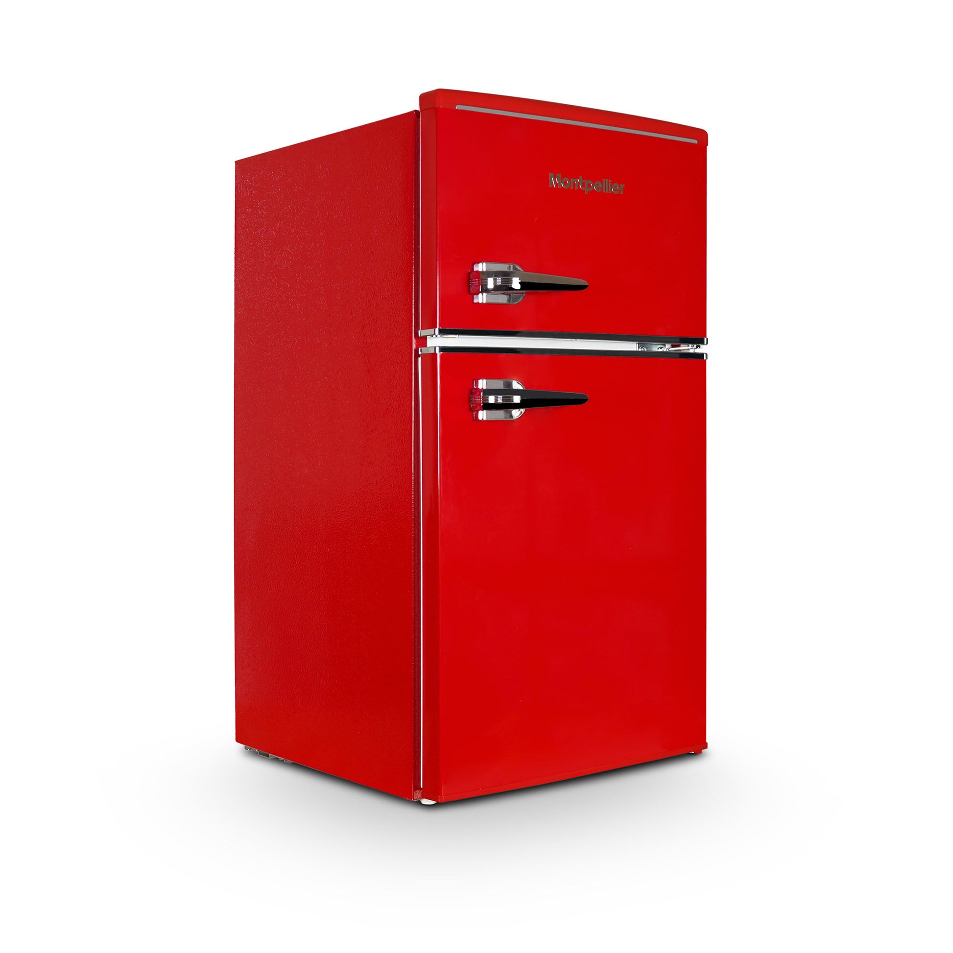 Montpellier MAB2035ER Undercounter Retro Fridge Freezer in Red