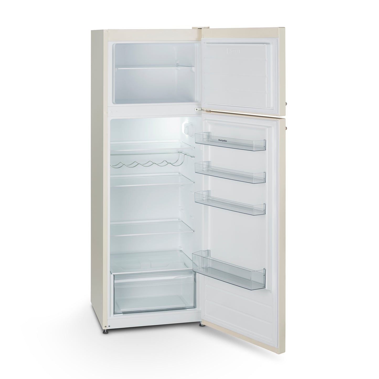 Montpellier MAB346EC Retro Top Mount Fridge Freezer in Cream