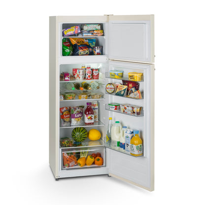 Montpellier MAB346EC Retro Top Mount Fridge Freezer in Cream