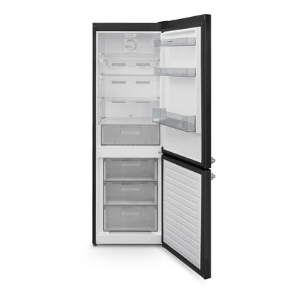 Montpellier MAB386EK Retro No Frost Fridge Freezer in BLACK