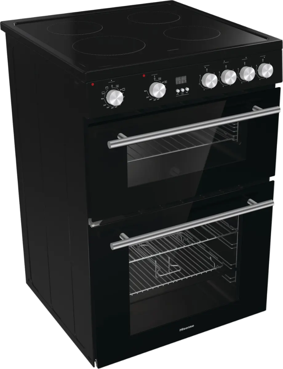 Hisense HDE3211BBUK Electric Cooker with Ceramic Hob - Black