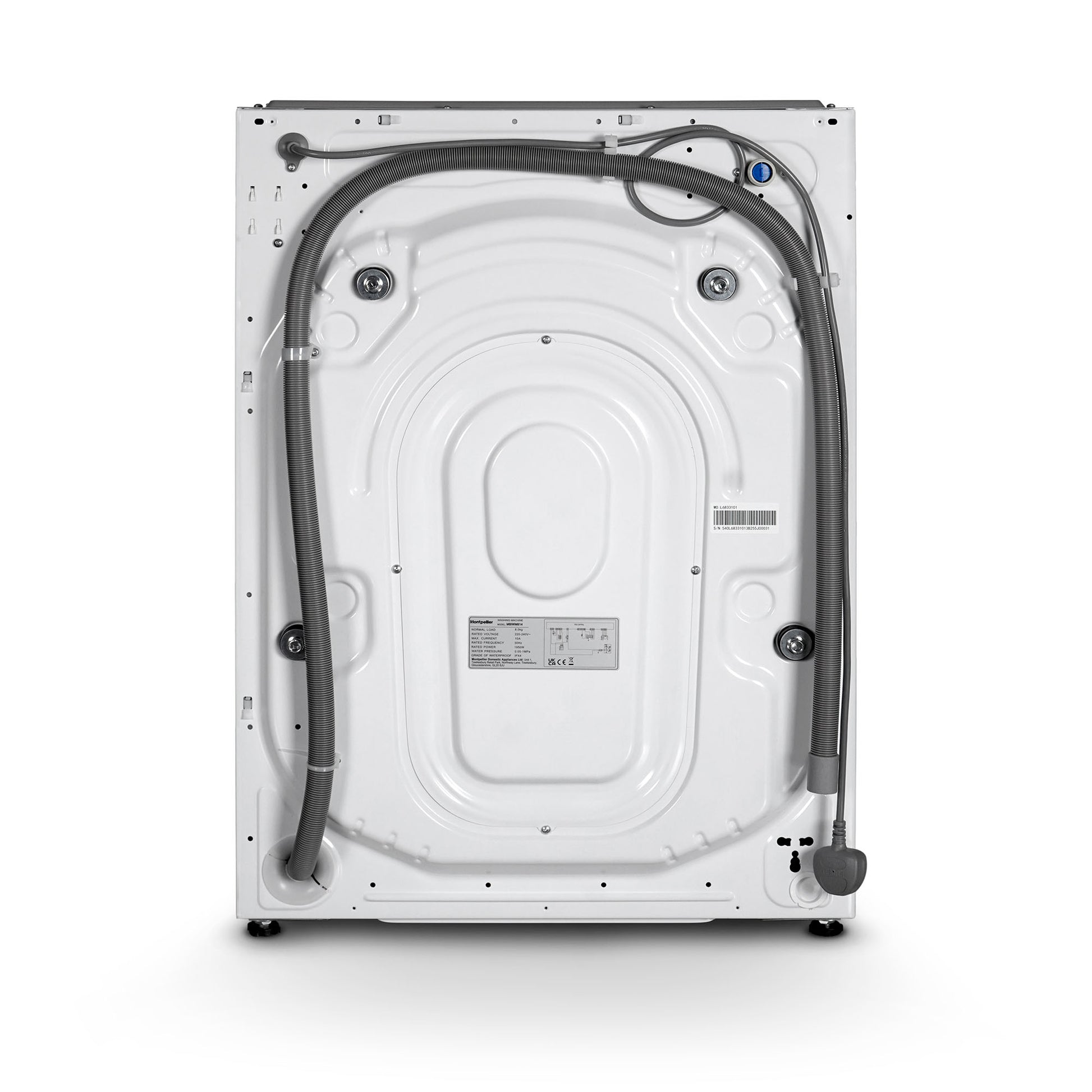 Montpellier MBIWM814 8kg Integrated Washing Machine