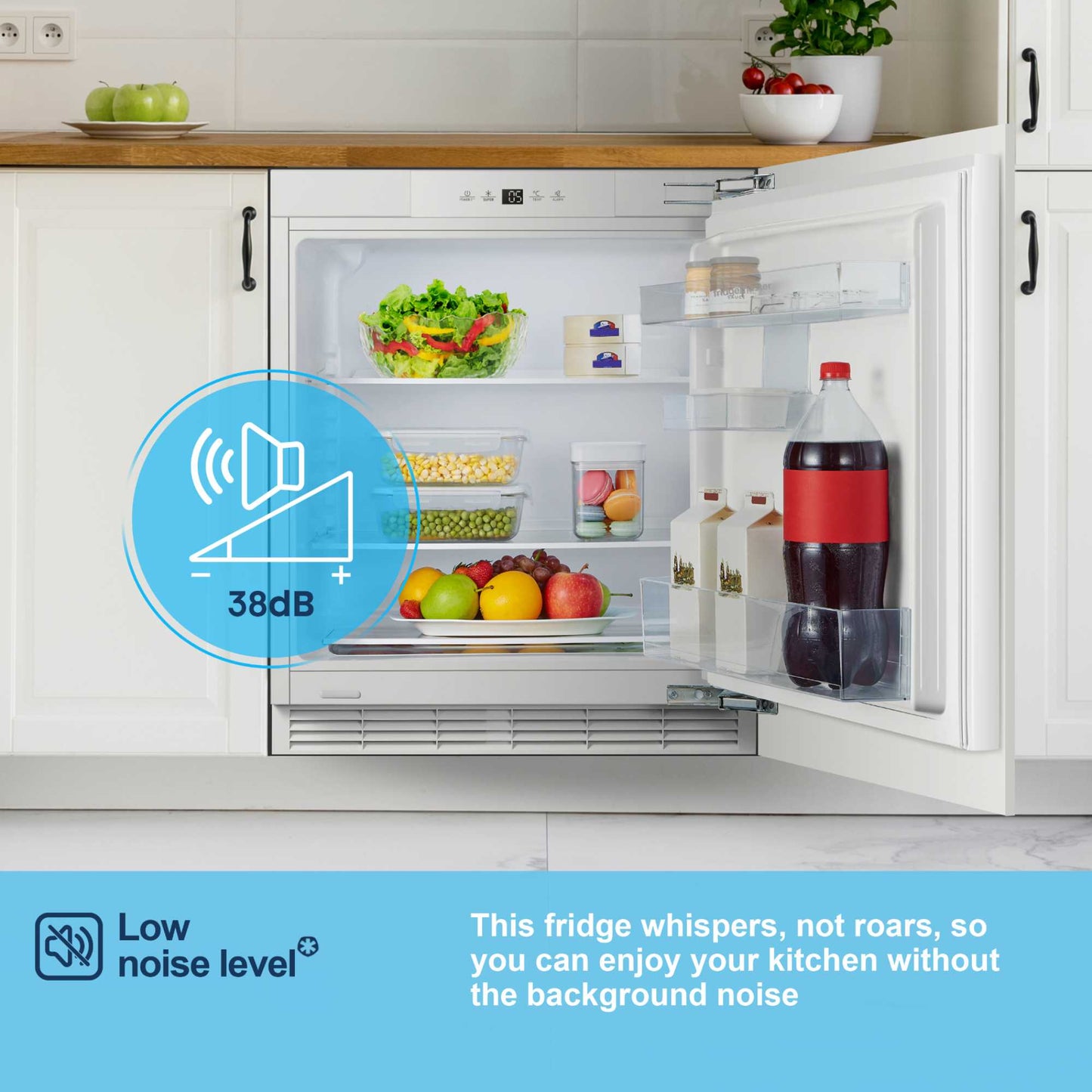 Fridgemaster Built-In Undercounter Larder Fridge - MBUL60138E