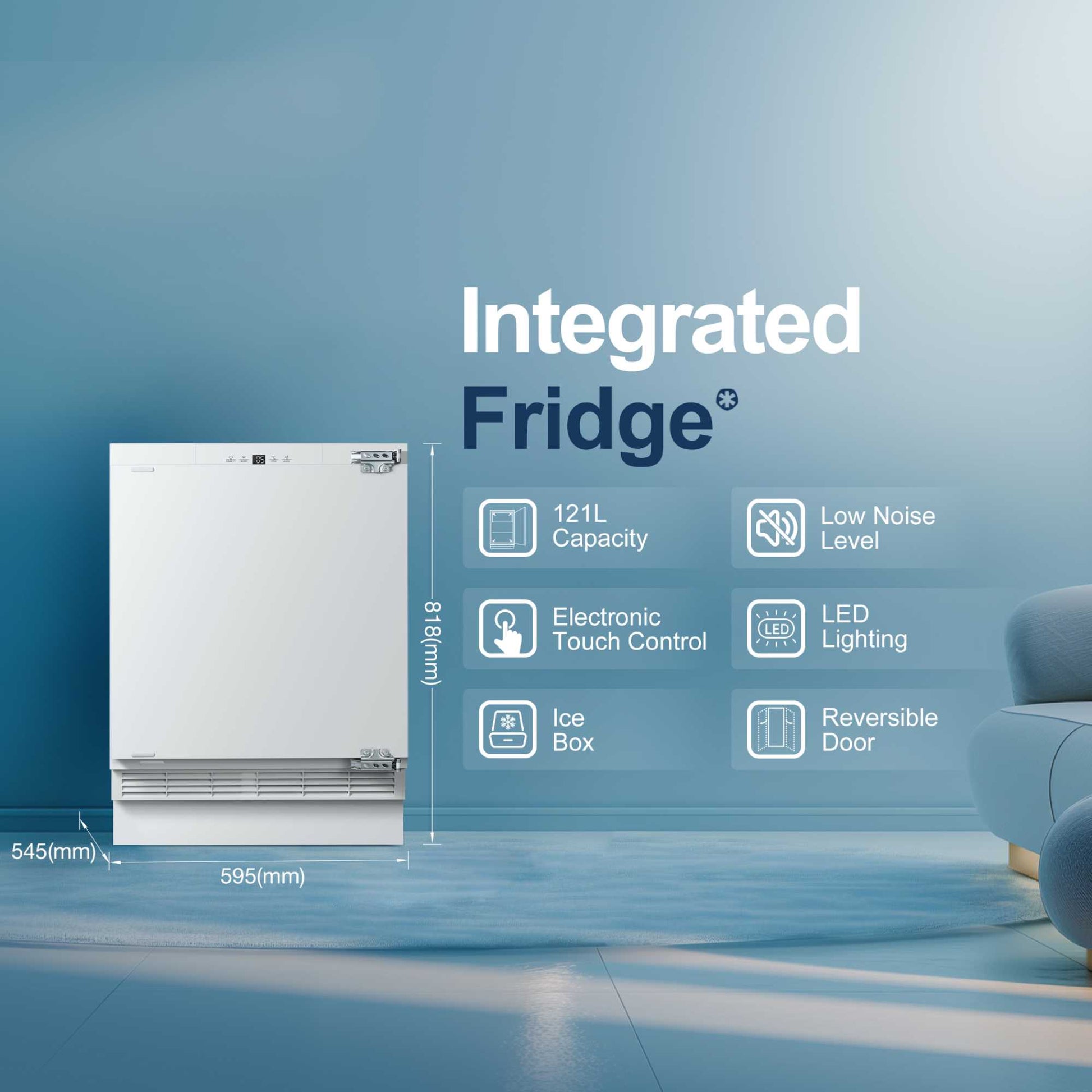 Fridgemaster Built-In Undercounter Fridge - MBUR60121E
