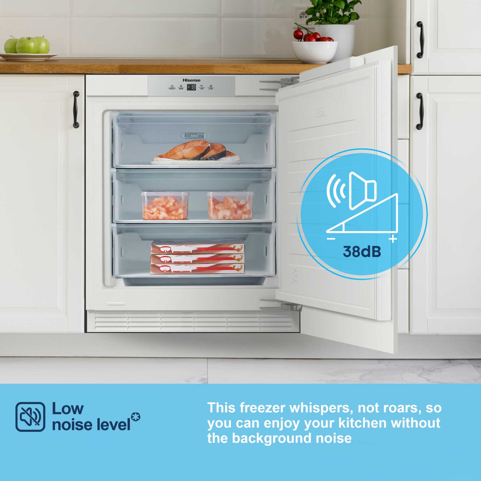 Fridgemaster Built-In Undercounter Freezer Low Frost - MBUZ6097E