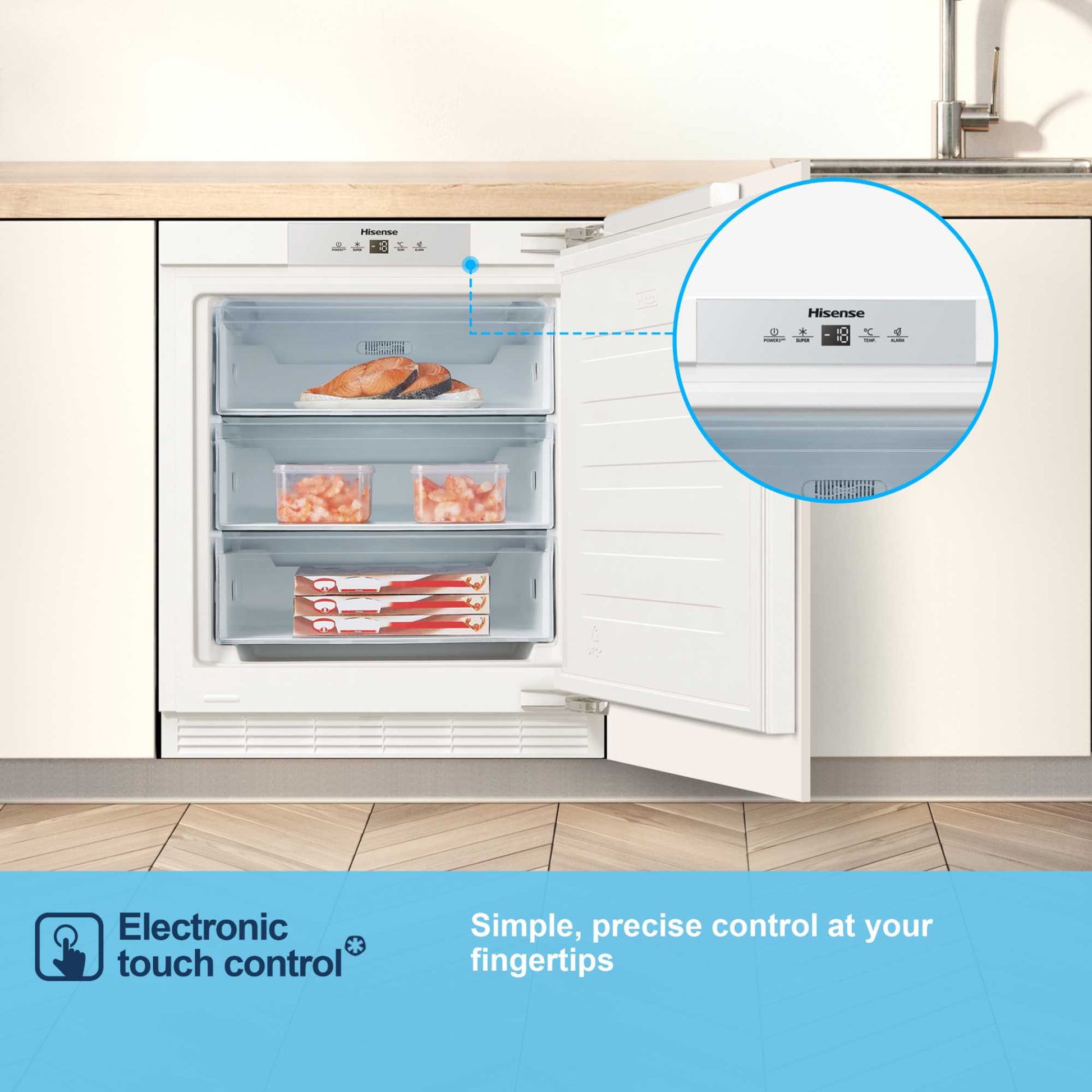 Fridgemaster Built-In Undercounter Freezer Low Frost - MBUZ6097E