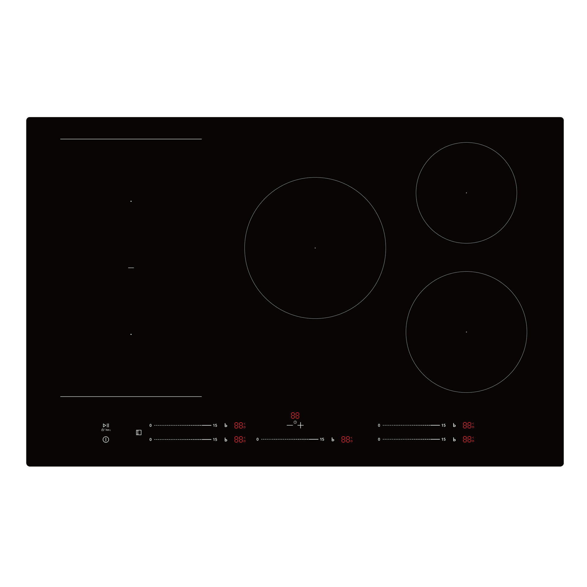 Montpellier MDAIN80FZ- 80cm Built-In Induction Hob