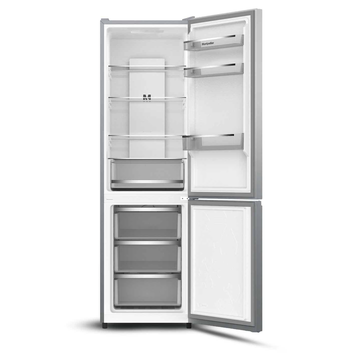 Montpellier MDANF188X No Frost Fridge Freezer in Inox