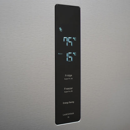 Montpellier MDANF188X No Frost Fridge Freezer in Inox