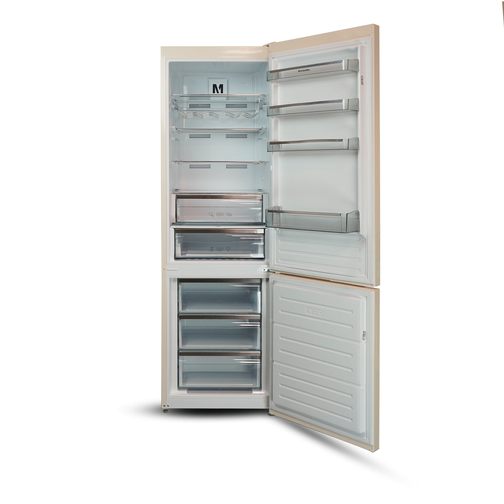 Montpellier MDANF201C No Frost Fridge Freezer in Cream