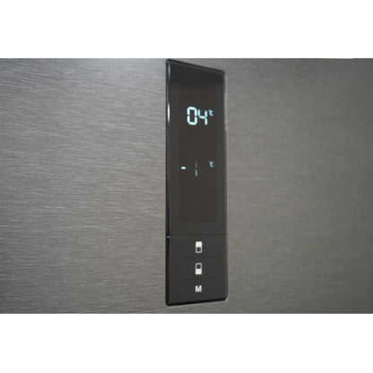 Montpellier MDANF201DX No Frost Fridge Freezer in Dark Inox