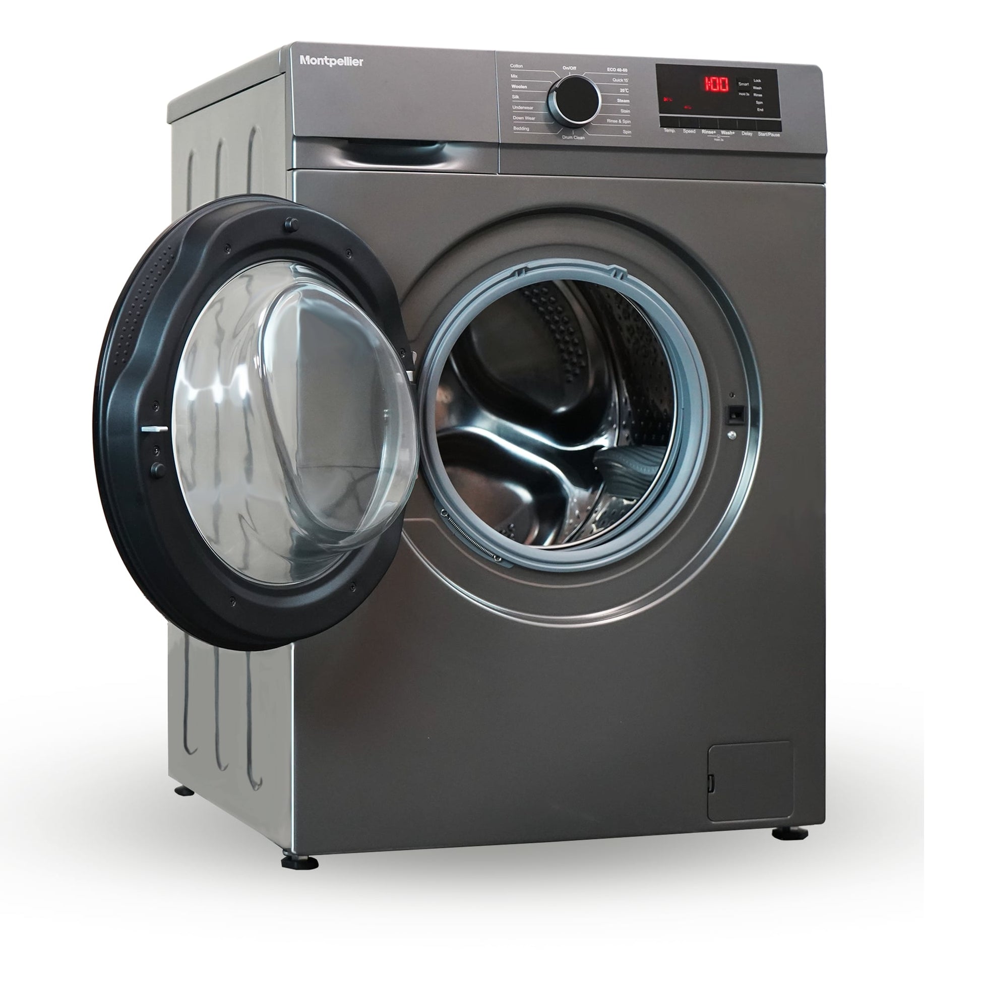Montpellier MDAWM1014S 10kg 1400rpm Washing Machine in Silver