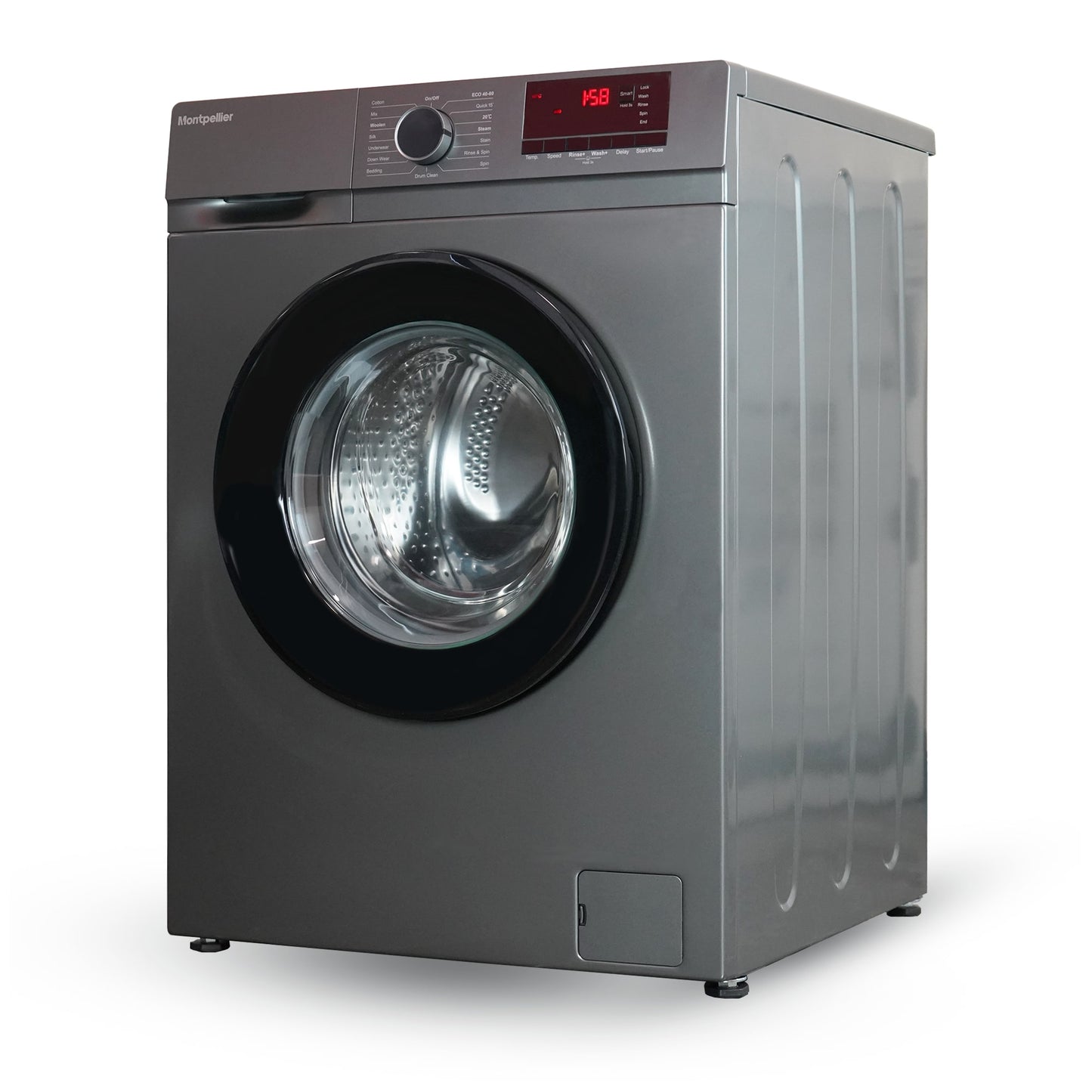 Montpellier MDAWM1014S 10kg 1400rpm Washing Machine in Silver
