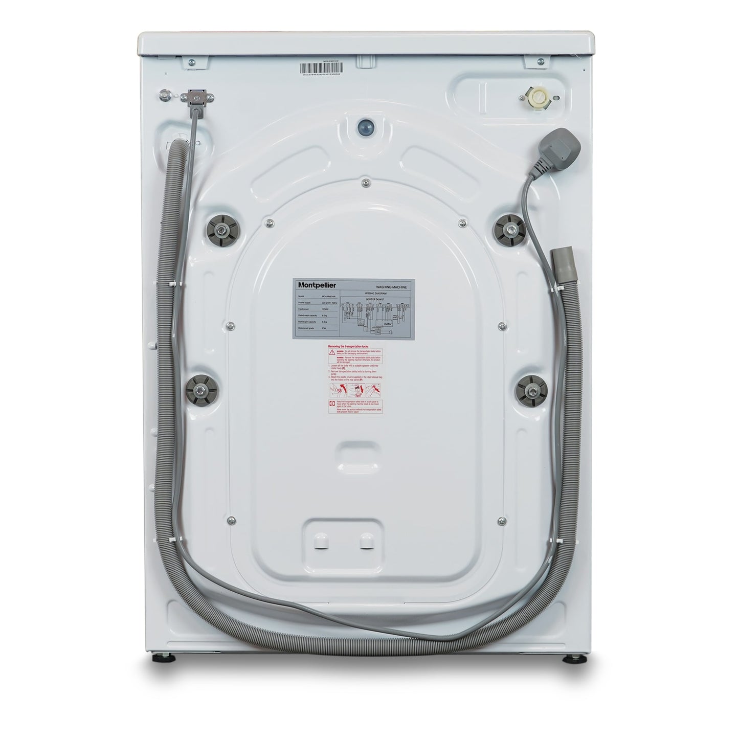 Montpellier MDAWM814W 8kg 1400rpm Washing Machine in White