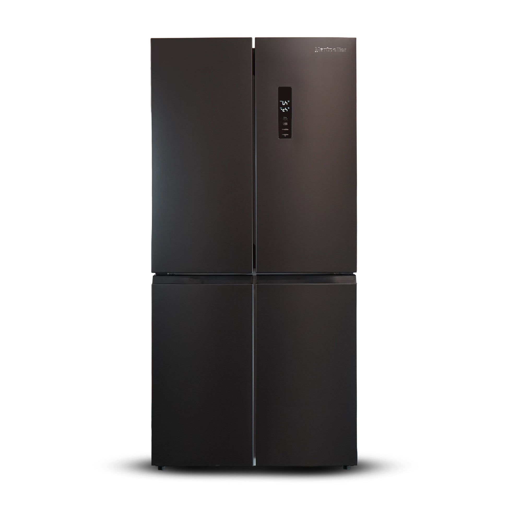 Montpellier MDAXD183DX Cross Door Fridge Freezer in Dark Inox