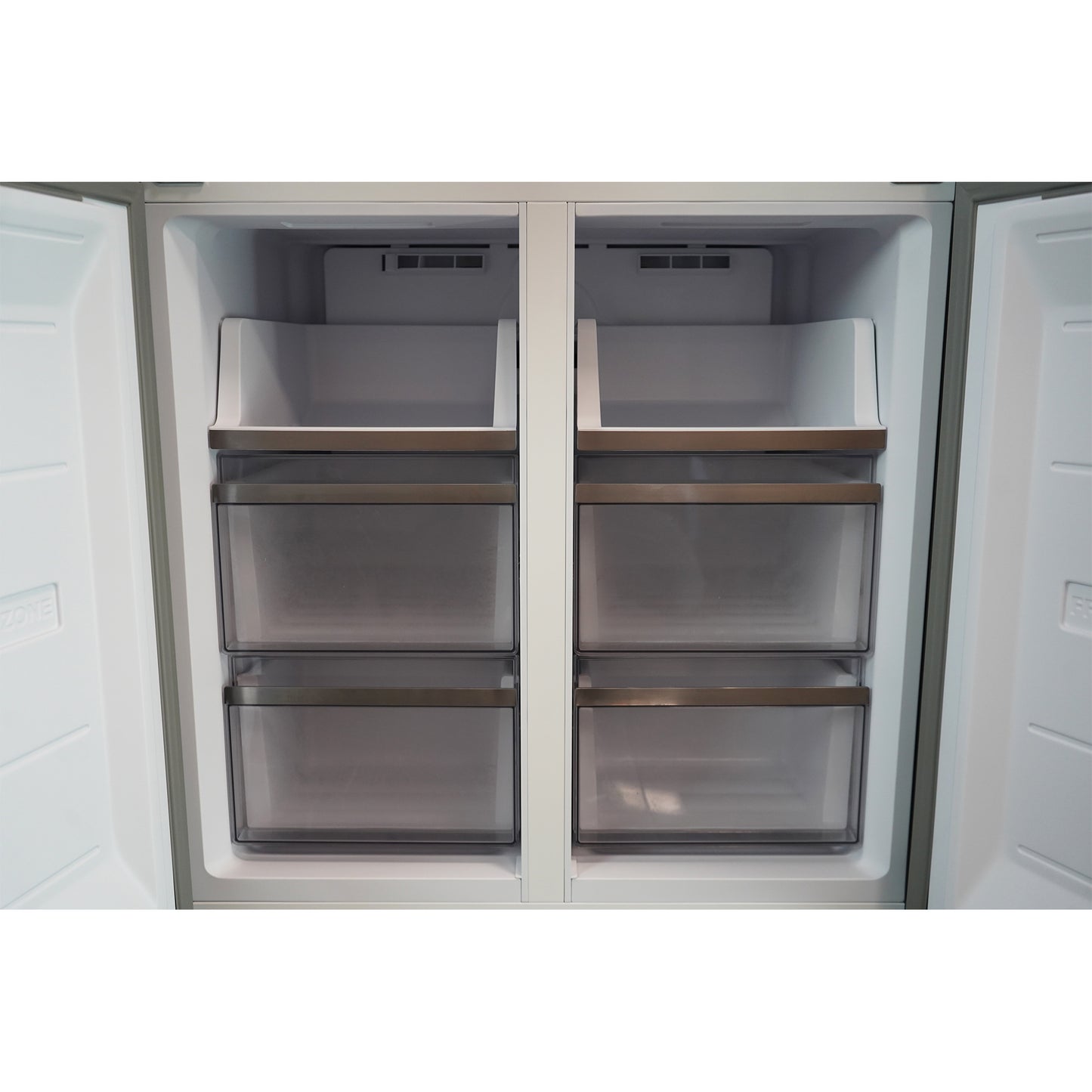 Montpellier MDAXD183DX Cross Door Fridge Freezer in Dark Inox