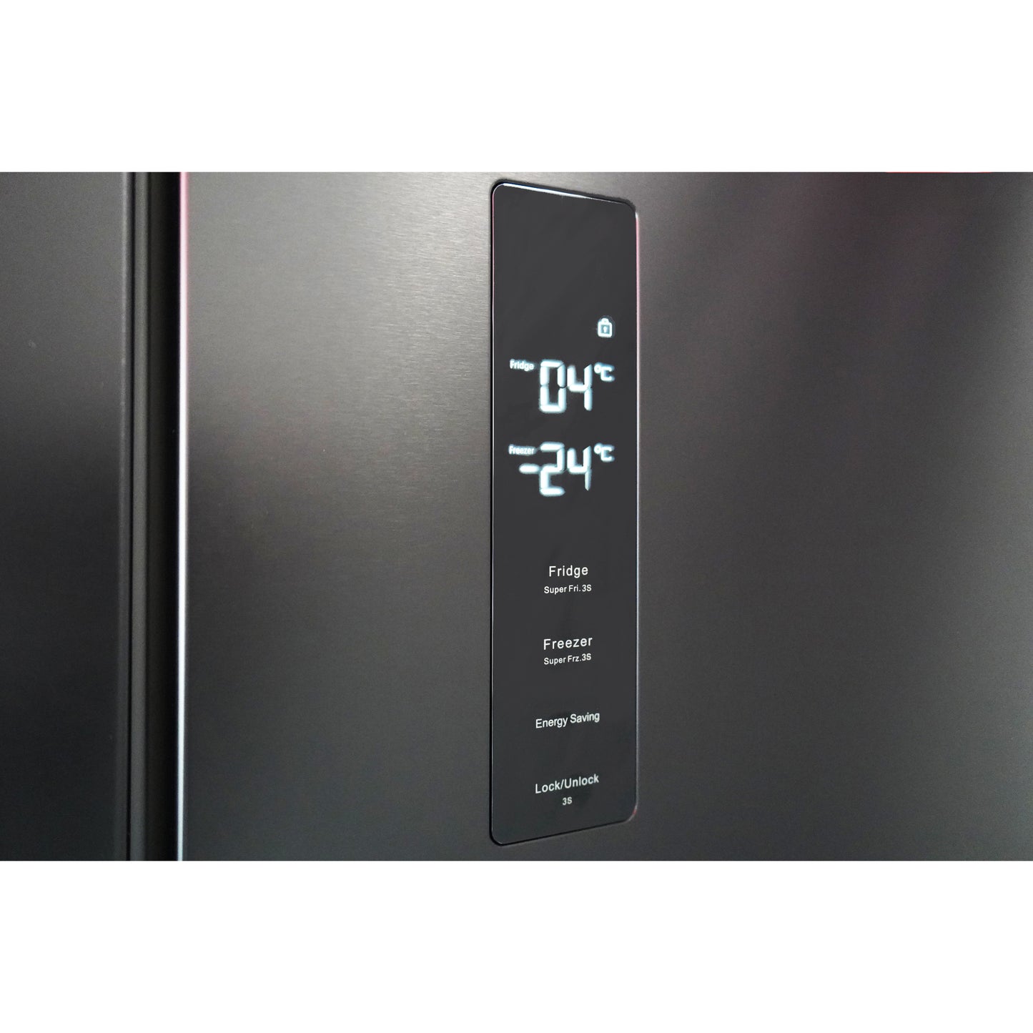Montpellier MDAXD183DX Cross Door Fridge Freezer in Dark Inox