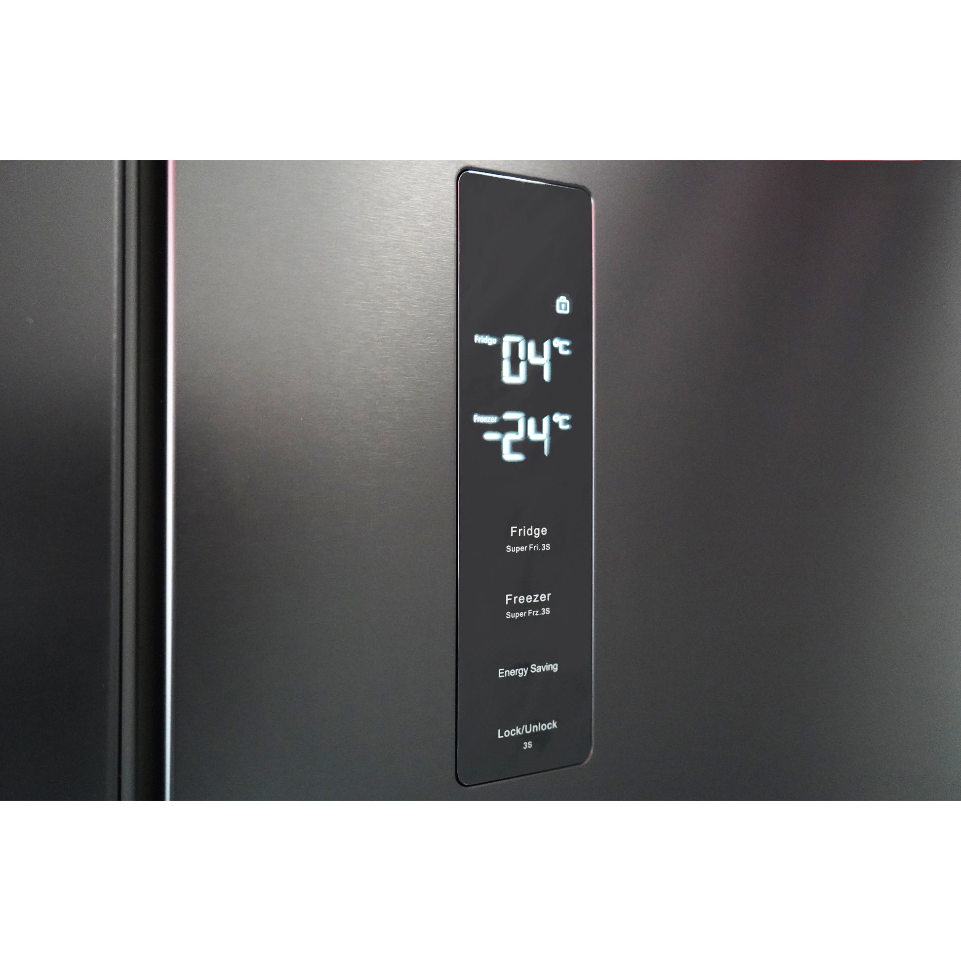 Montpellier MDAXD183DX Cross Door Fridge Freezer in Dark Inox
